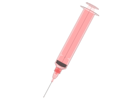 Syringe isolated on background. 3d rendering - illustration png