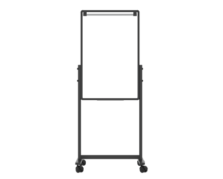 Tall whiteboard isolated on background. 3d rendering - illustration png