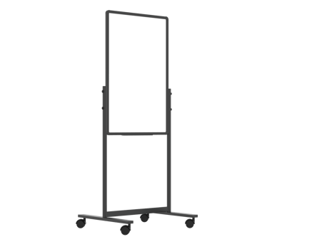 Tall whiteboard isolated on background. 3d rendering - illustration png