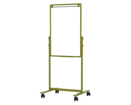 Tall whiteboard isolated on background. 3d rendering - illustration png