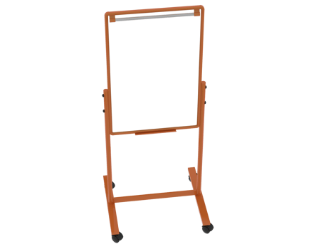 Tall whiteboard isolated on background. 3d rendering - illustration png
