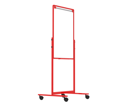 Tall whiteboard isolated on background. 3d rendering - illustration png