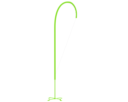 Teardrop flag isolated on background. 3d rendering - illustration png