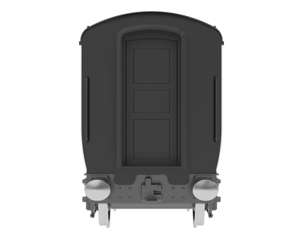 Train wagon isolated on background. 3d rendering - illustration png