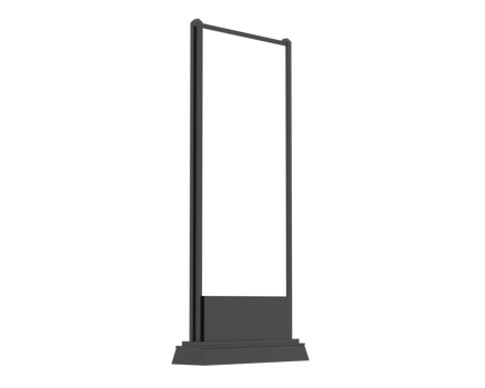Led single sign isolated on background. 3d rendering - illustration png