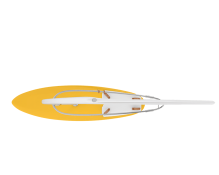 Windsurfing board isolated on background for banners. 3d rendering - illustration png