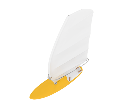 Windsurfing board isolated on background. 3d rendering - illustration png