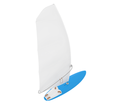 Windsurfing board isolated on background. 3d rendering - illustration png