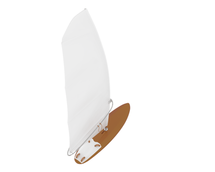 Windsurfing board isolated on background. 3d rendering - illustration png