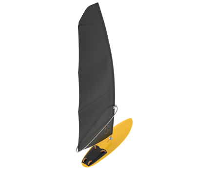 Windsurfing board isolated on background. 3d rendering - illustration png
