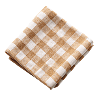 A checkered cloth is folded into a square png
