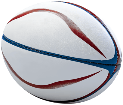 A rugby ball. Isolated transparent background png