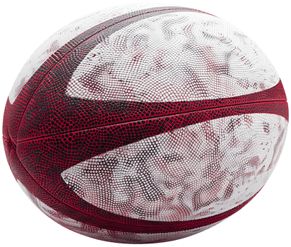 A rugby ball. Isolated transparent background png