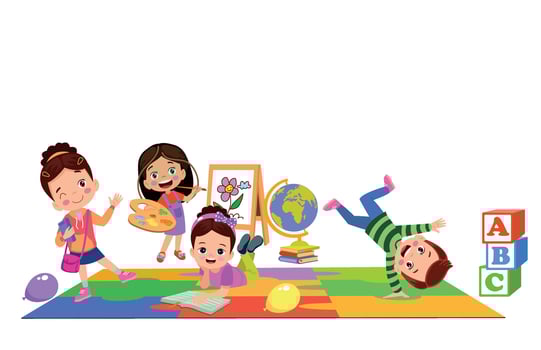 back to school school classroom and cute happy studentsback to school school classroom and cute happy students vector