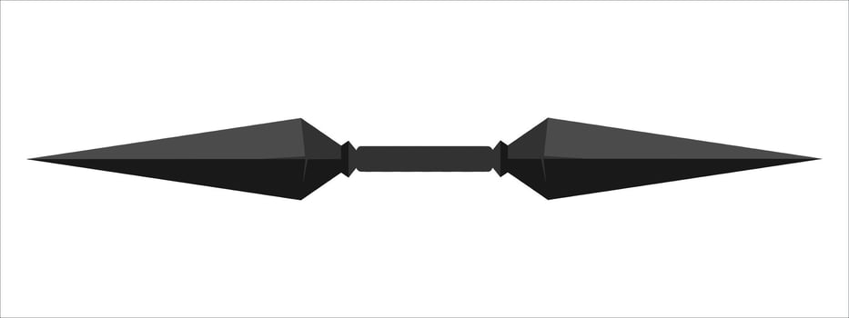 Double Kunai - The Legendary Ninja Weapon vector