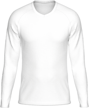 Mockup Template Jersey Football Long Sleeves Goalkeeper T Shirt Soccer Front Facing View 3D Rendering on transparent background cutout for artwork graphic design. png