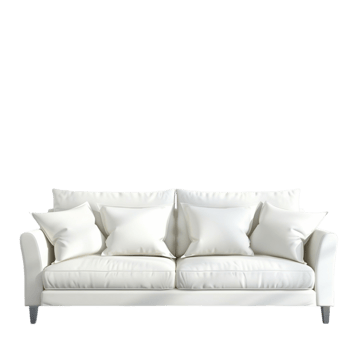 white set of sofa cushions png