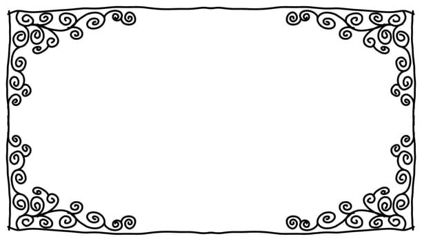 Vintage black frame design. Perfect for invitation cards, book covers, wallpapers, banners, web vector