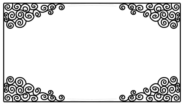 Vintage black frame design. Perfect for invitation cards, book covers, wallpapers, banners, web vector