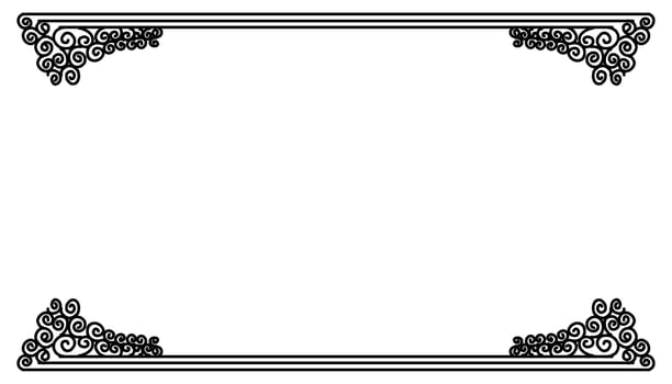 Vintage black frame design. Perfect for invitation cards, book covers, wallpapers, banners, web vector