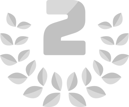 2nd Second Medal Coin with Laurels and Stars png