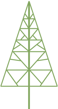 Christmas tree plant simple digital cartoon line icon artwork Element illustration png