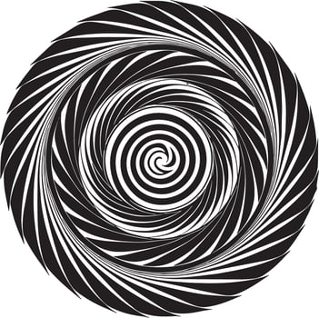 black and white abstract swirl illustration vector