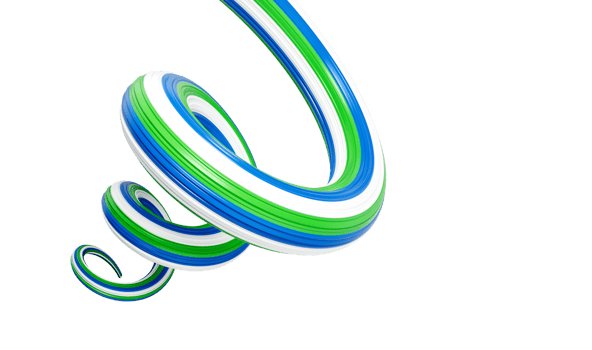 3d Flag of Sierra Leone Country, 3d Spiral Glossy Ribbon, 3d illustration png