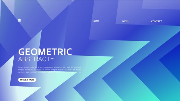 creative background abstract gradient geometric landing page design. illustration. banner brochure business template vector