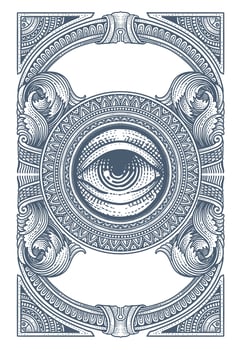 Antique engraving ornament frame - Eps 10 vector