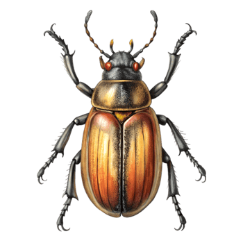 Atlas Beetle Vintage Illustration - Isolated on Transparent Background png