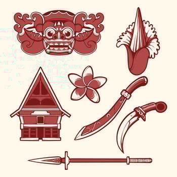 Design nusantara asset art vector