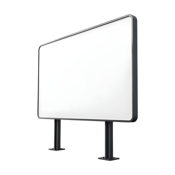 Street Billboard Mockup on Transparent Background png