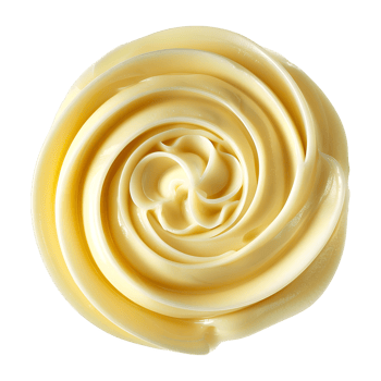 Yellow Butter Curls on Transparent Background png