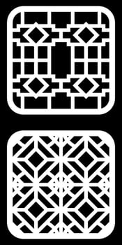 Geometric and simple pattern for background, decoration, panel, for cnc cutting vector
