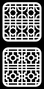Geometric and simple pattern for background, decoration, panel, for cnc cutting vector