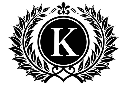 Leaf Letter K logo icon template design vector