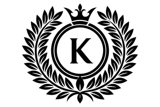 Leaf Letter K logo icon template design vector