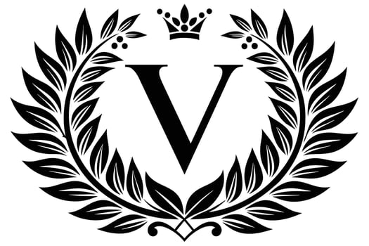 Leaf Letter V logo icon template design vector