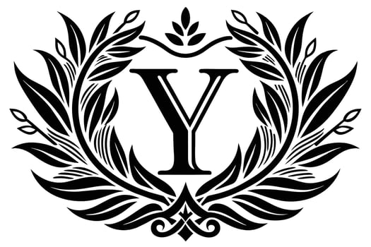 Leaf Letter Y logo icon template design vector