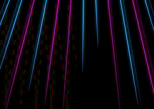 Blue purple neon laser lines abstract background vector