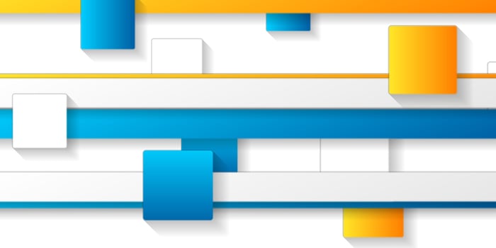 Tech geometric background with stripes and squares vector