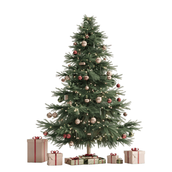 Christmas Tree on Transparent Background png