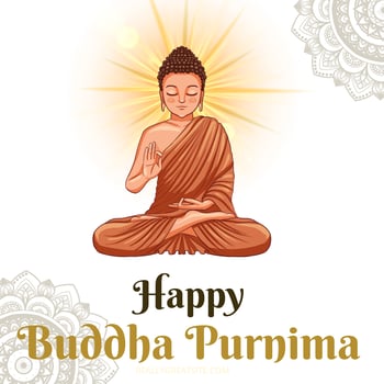 Happy Buddha Purnima psd
