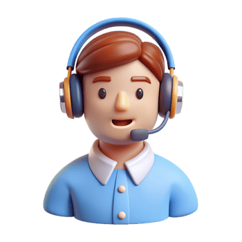 Customer Service People 3d png