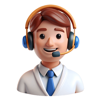 Customer Service People 3d Avatar png