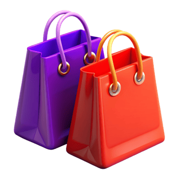 Shopping Bag 3d Render png