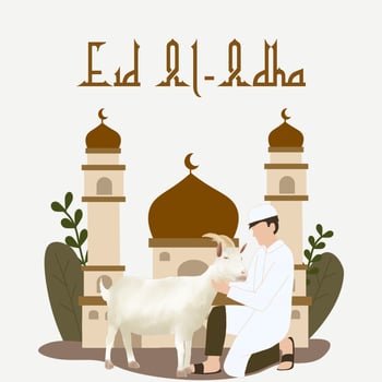 Eid Al Adha Mubarak psd