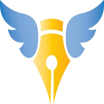 PEN TOOL WINGS LOGO vector