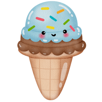 Watercolor Ice CreamCone png